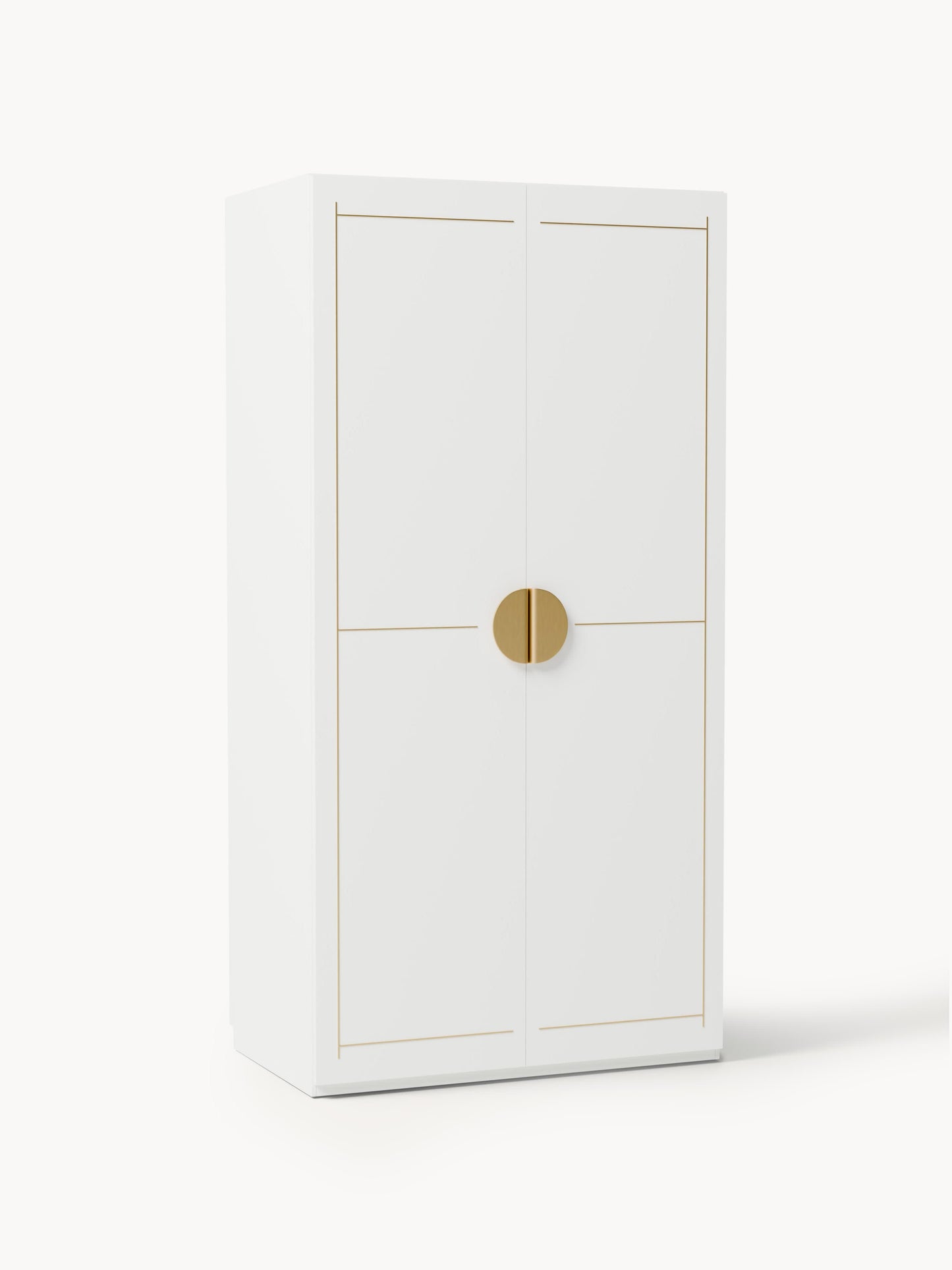 Denbral Modular Hinged-Door Wardrobe, 100 cm Wide, in Various Sizes