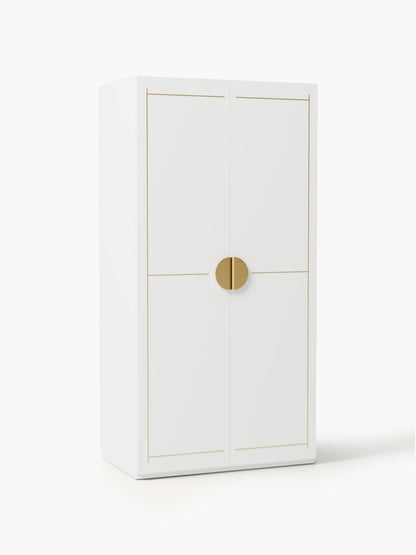 Denbral Modular Hinged-Door Wardrobe, 100 cm Wide, in Various Sizes