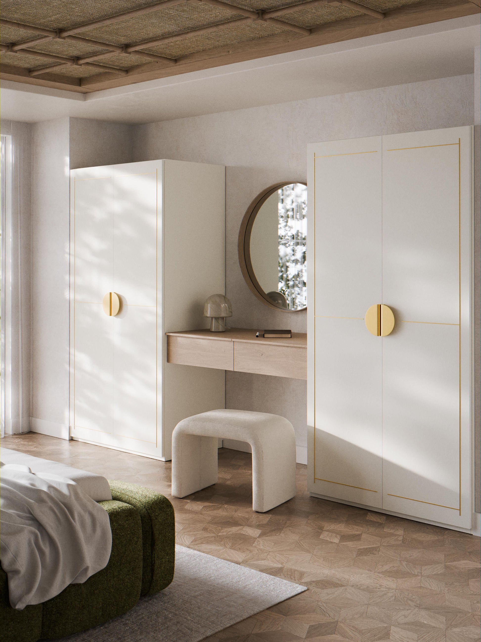 Denbral Modular Hinged-Door Wardrobe, 100 cm Wide, in Various Sizes
