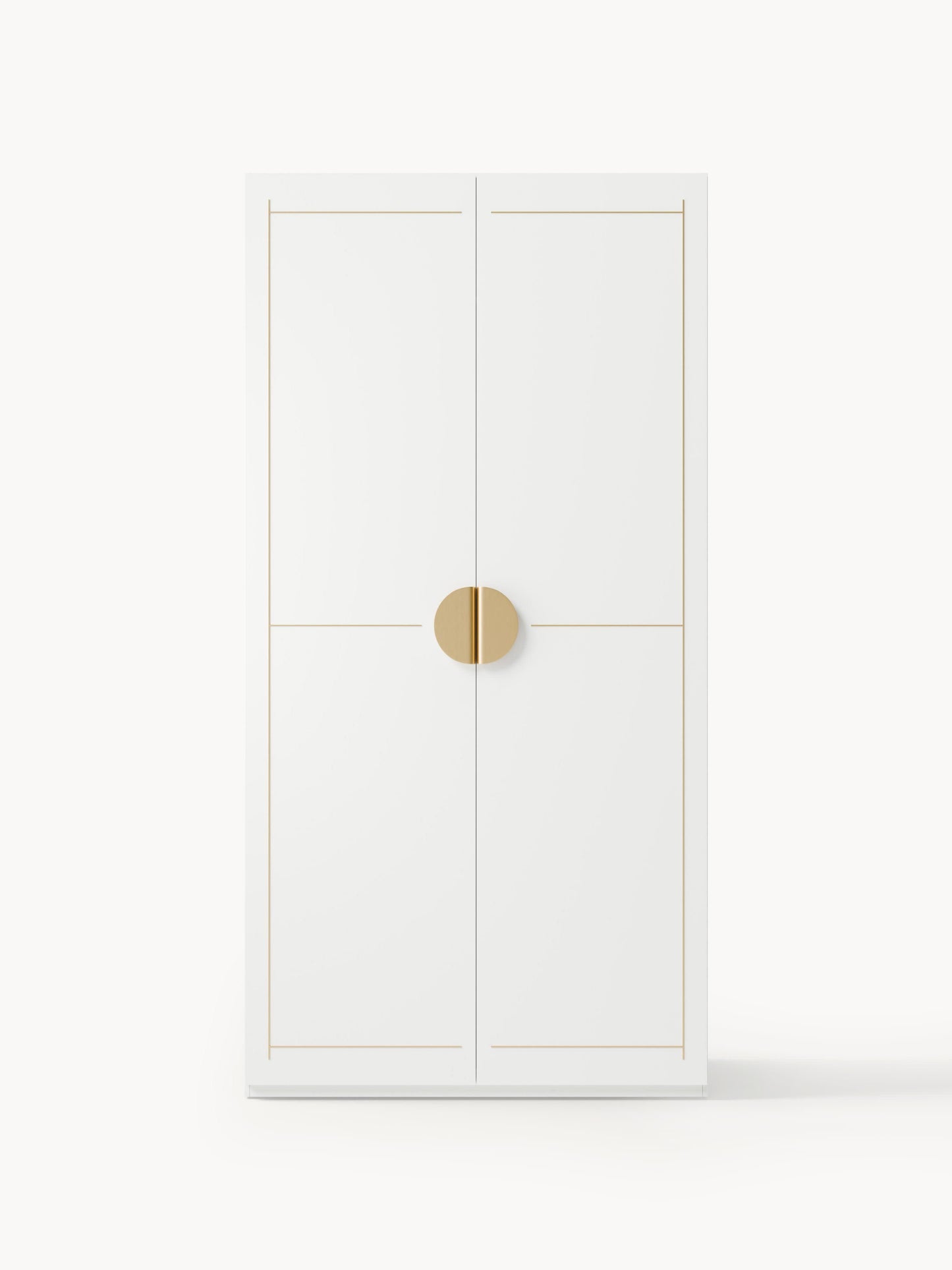 Denbral Modular Hinged-Door Wardrobe, 100 cm Wide, in Various Sizes