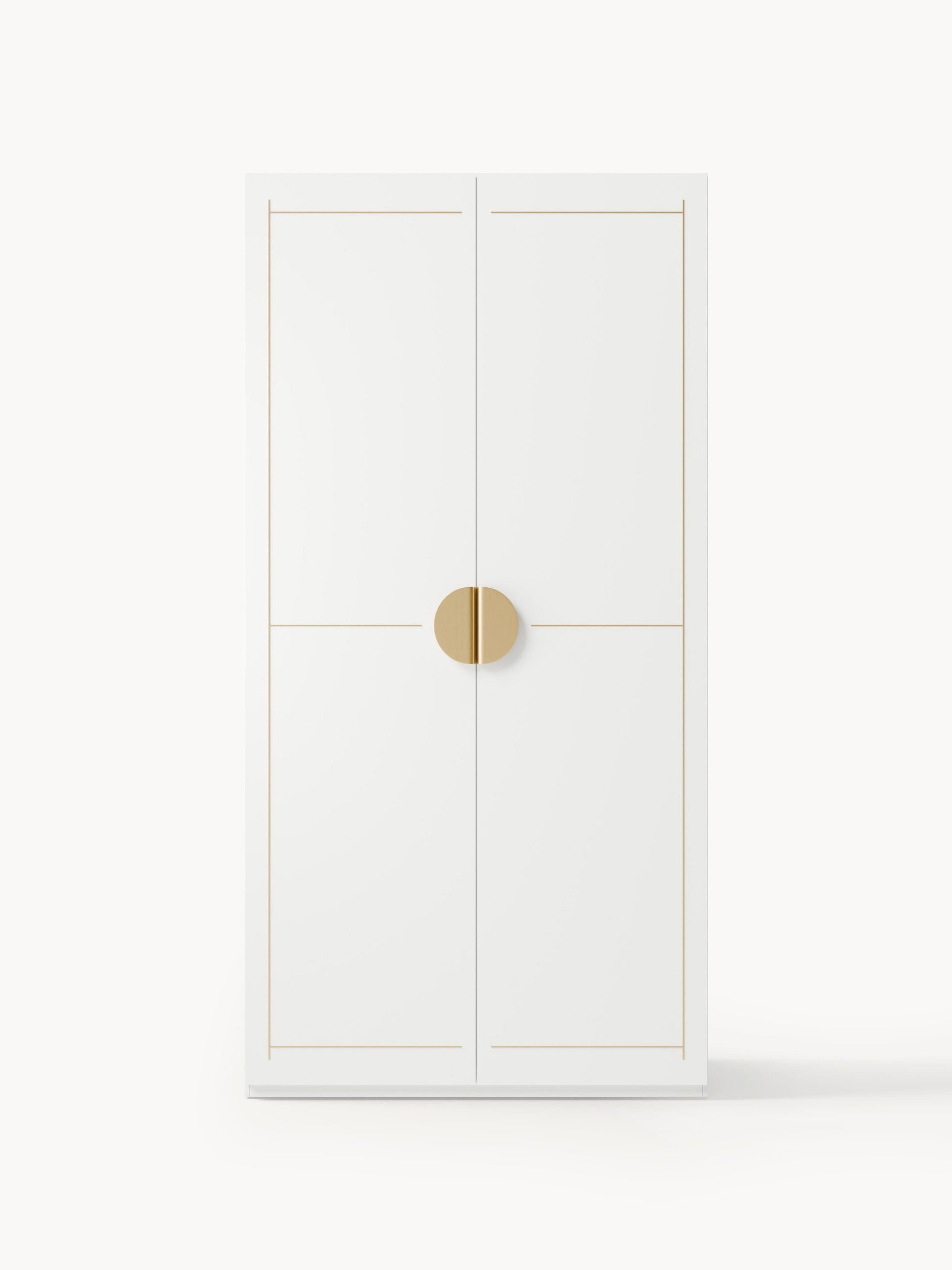Denbral Modular Hinged-Door Wardrobe, 100 cm Wide, in Various Sizes