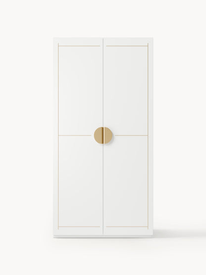 Denbral Modular Hinged-Door Wardrobe, 100 cm Wide, in Various Sizes