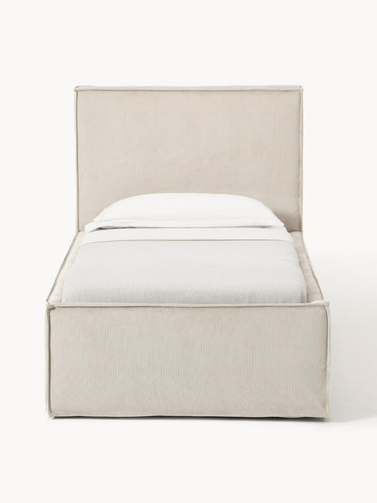Dremira Single Bed in Corduroy