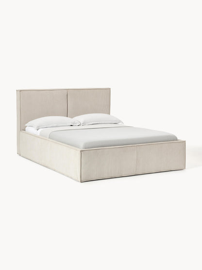 Dremira Upholstered Bed in Corduroy