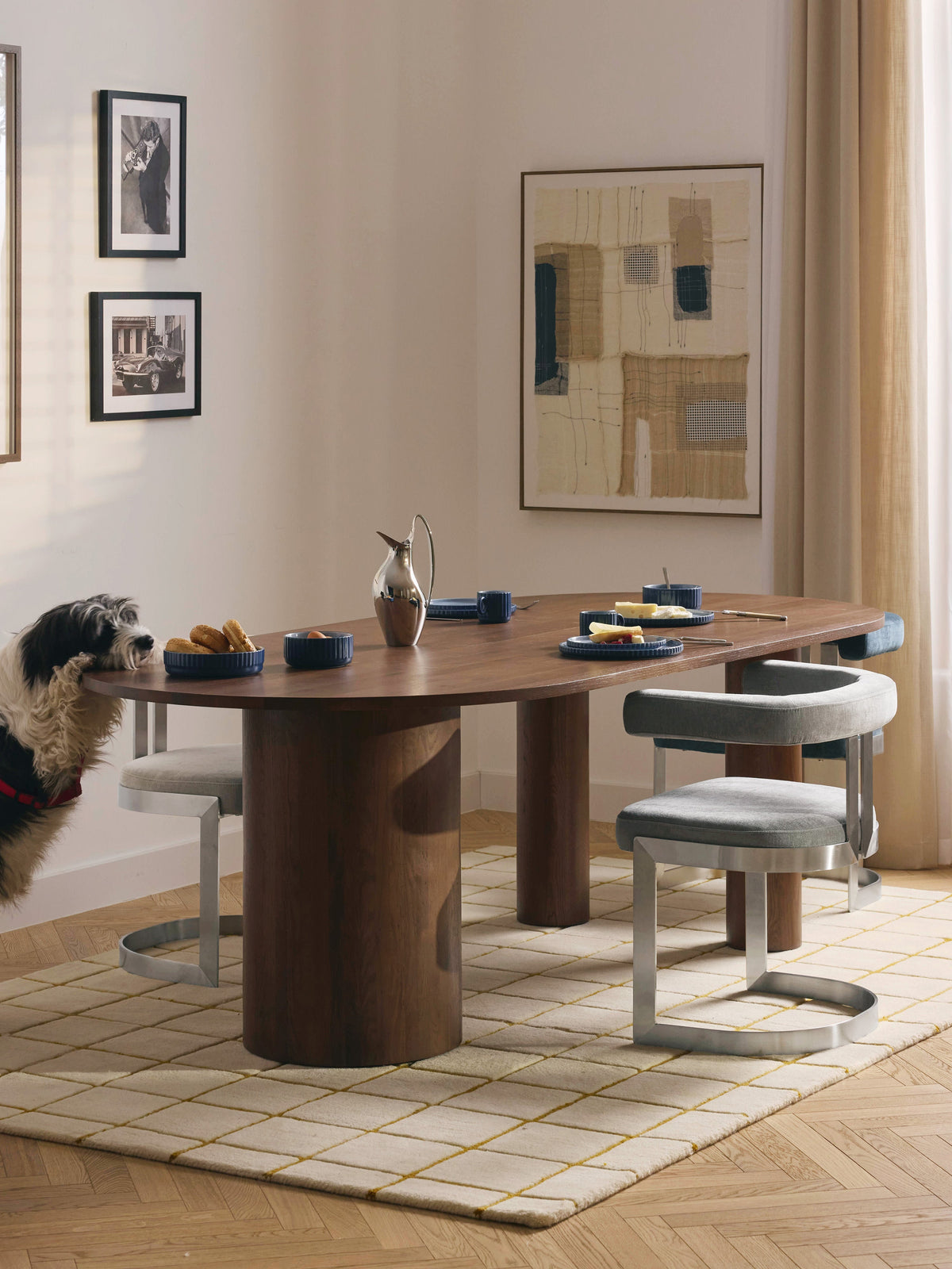 Dunseld Oval Oak Dining Table, in Various Sizes