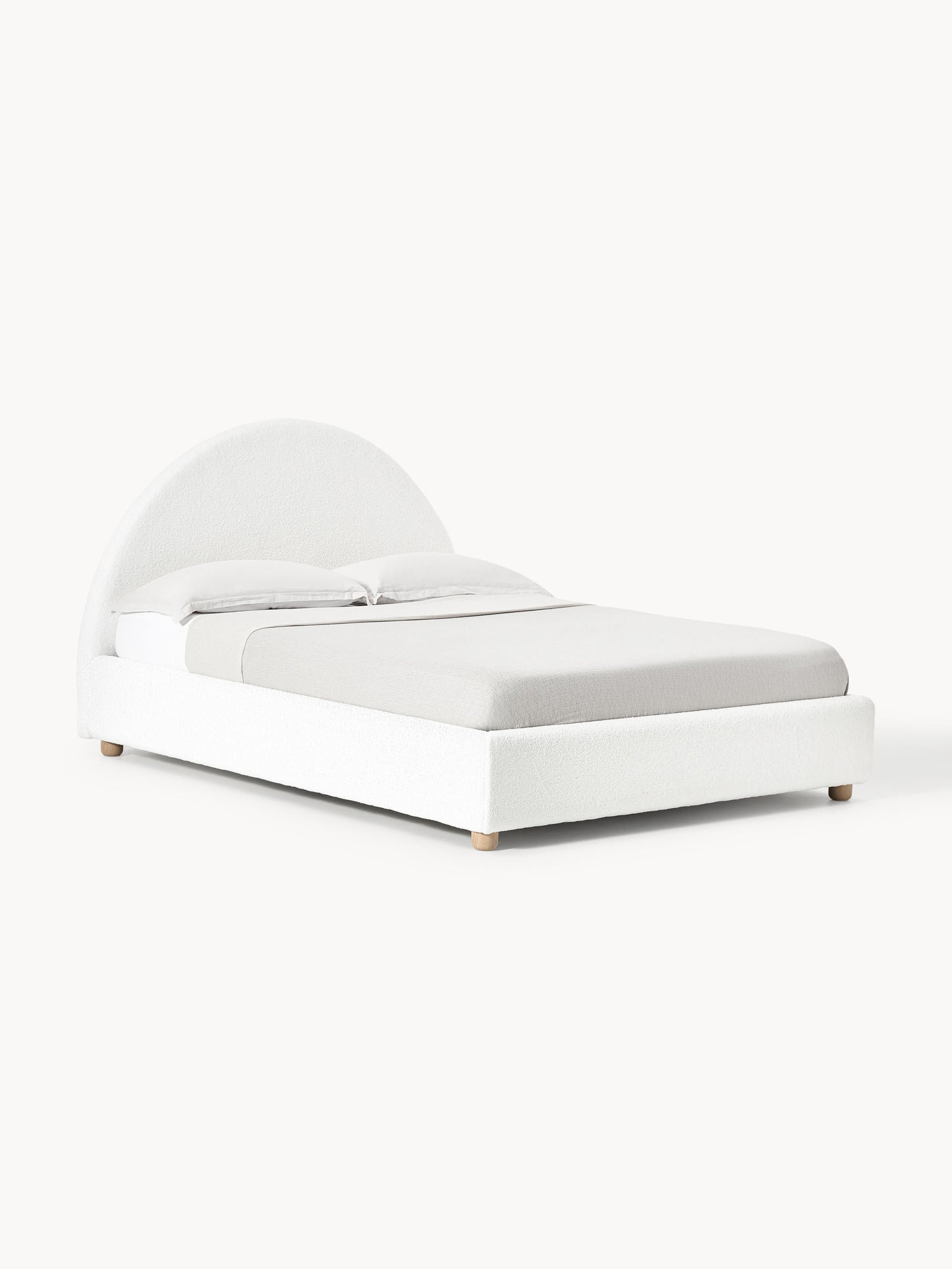 Ebilo Upholstered Storage Bed in Teddy