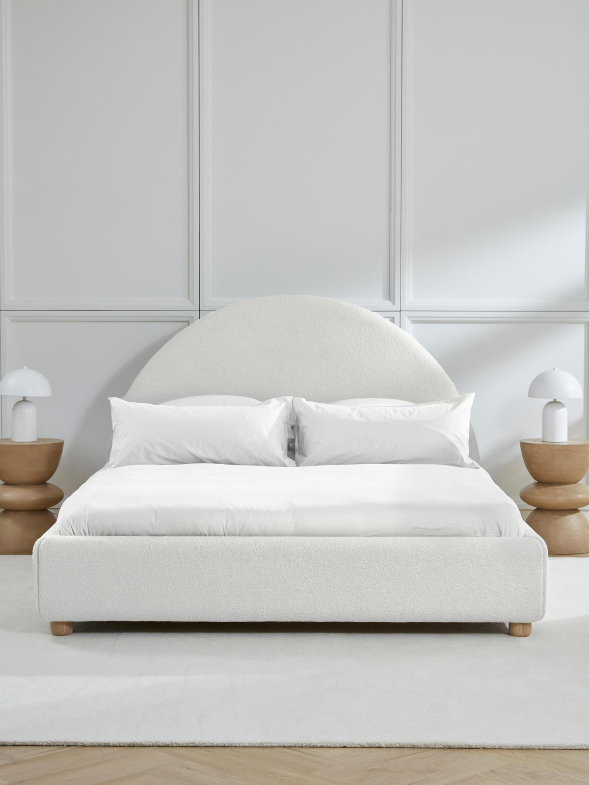 Ebilo Upholstered Storage Bed in Teddy