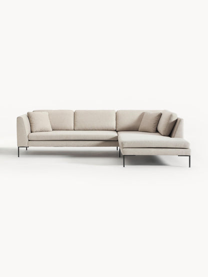 Emmatta Corner Sofa with Metal Legs