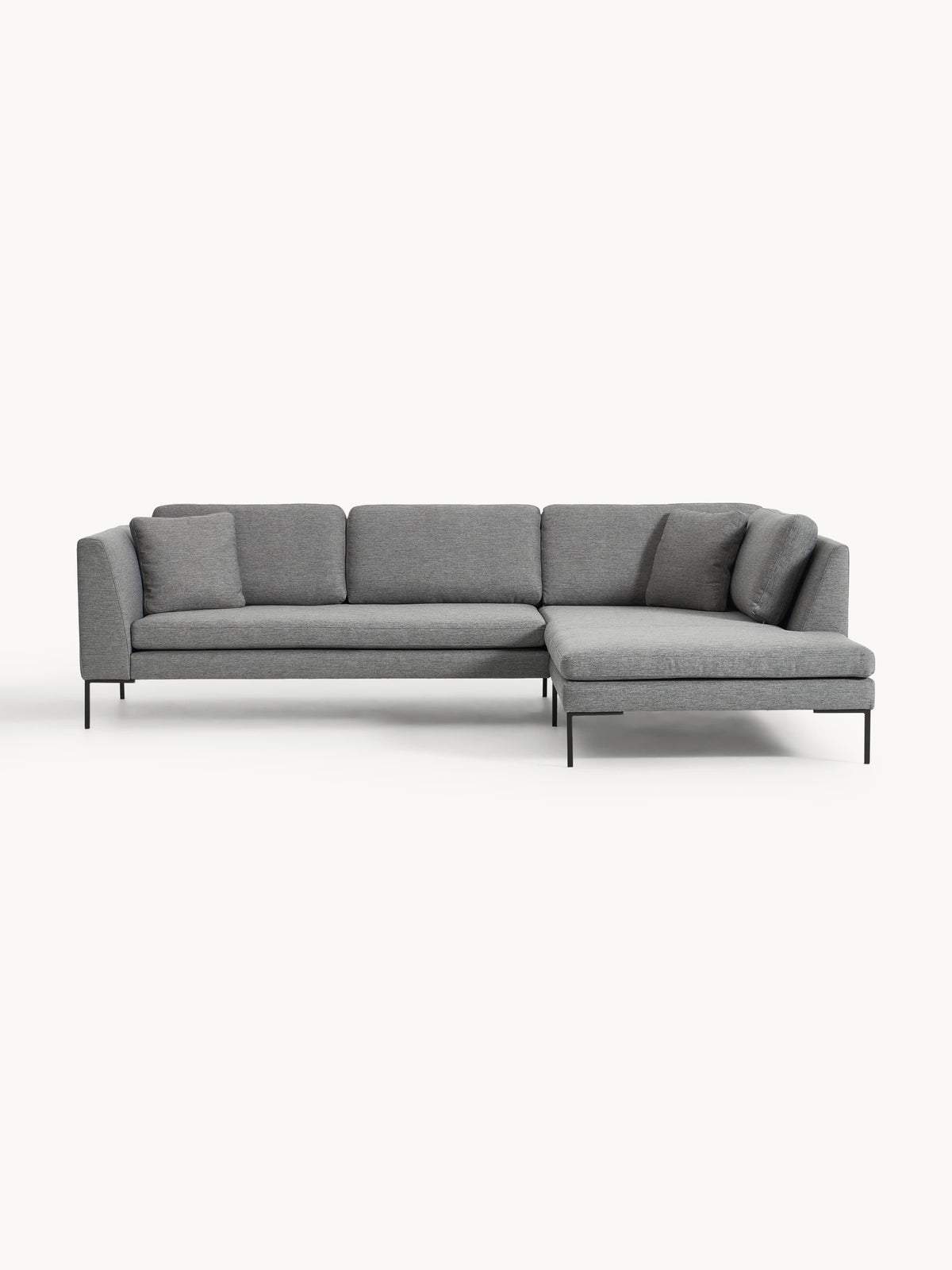 Emmatta Corner Sofa with Metal Legs