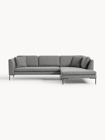 Emmatta Corner Sofa with Metal Legs