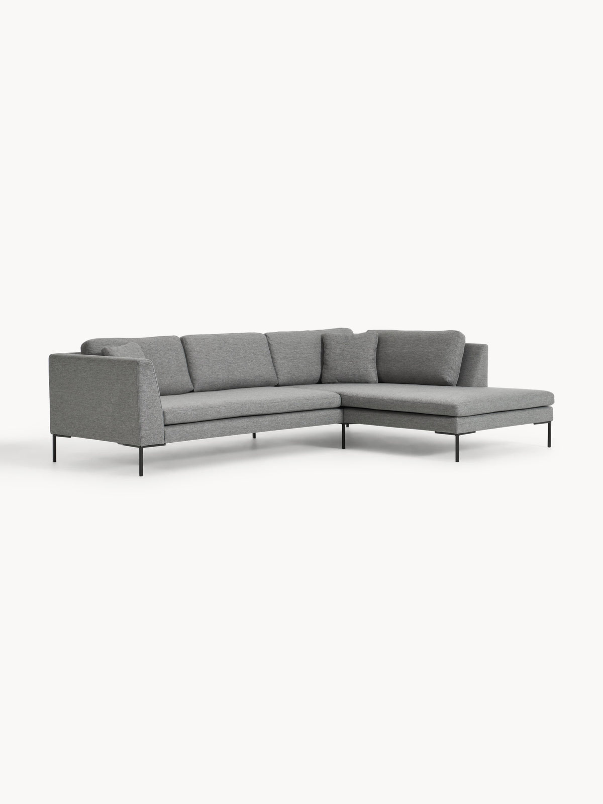 Emmatta Corner Sofa with Metal Legs