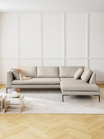 Emmatta Corner Sofa with Metal Legs