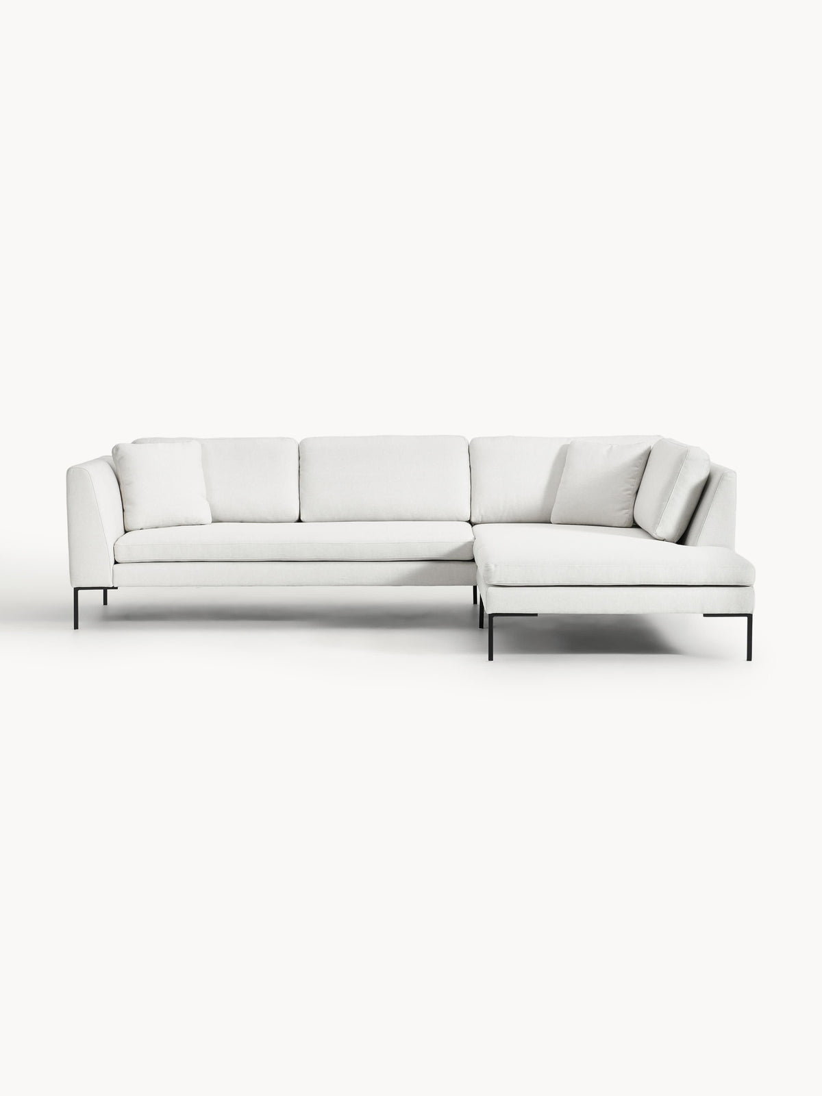 Emmatta Corner Sofa with Metal Legs