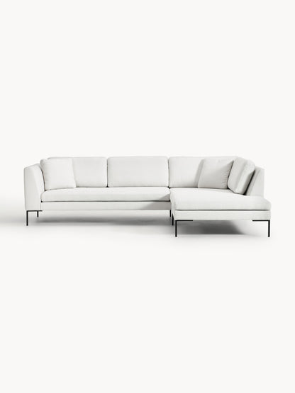 Emmatta Corner Sofa with Metal Legs