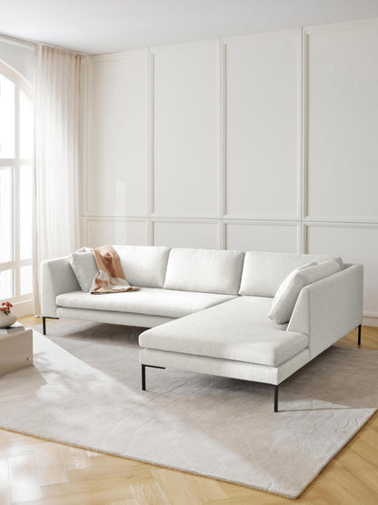 Emmatta Corner Sofa with Metal Legs