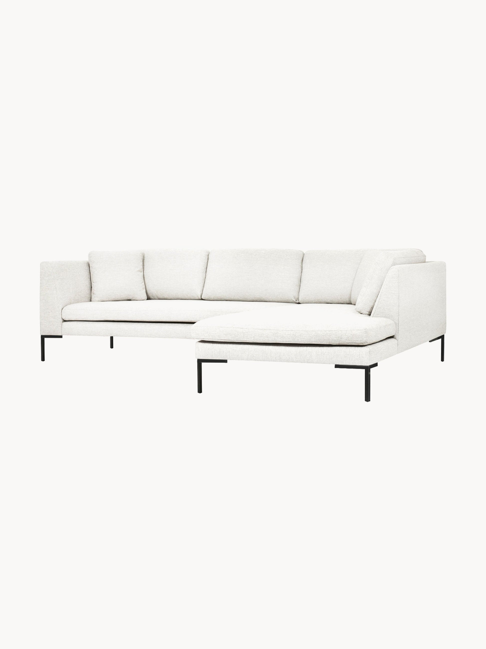 Emmatta Corner Sofa with Metal Legs