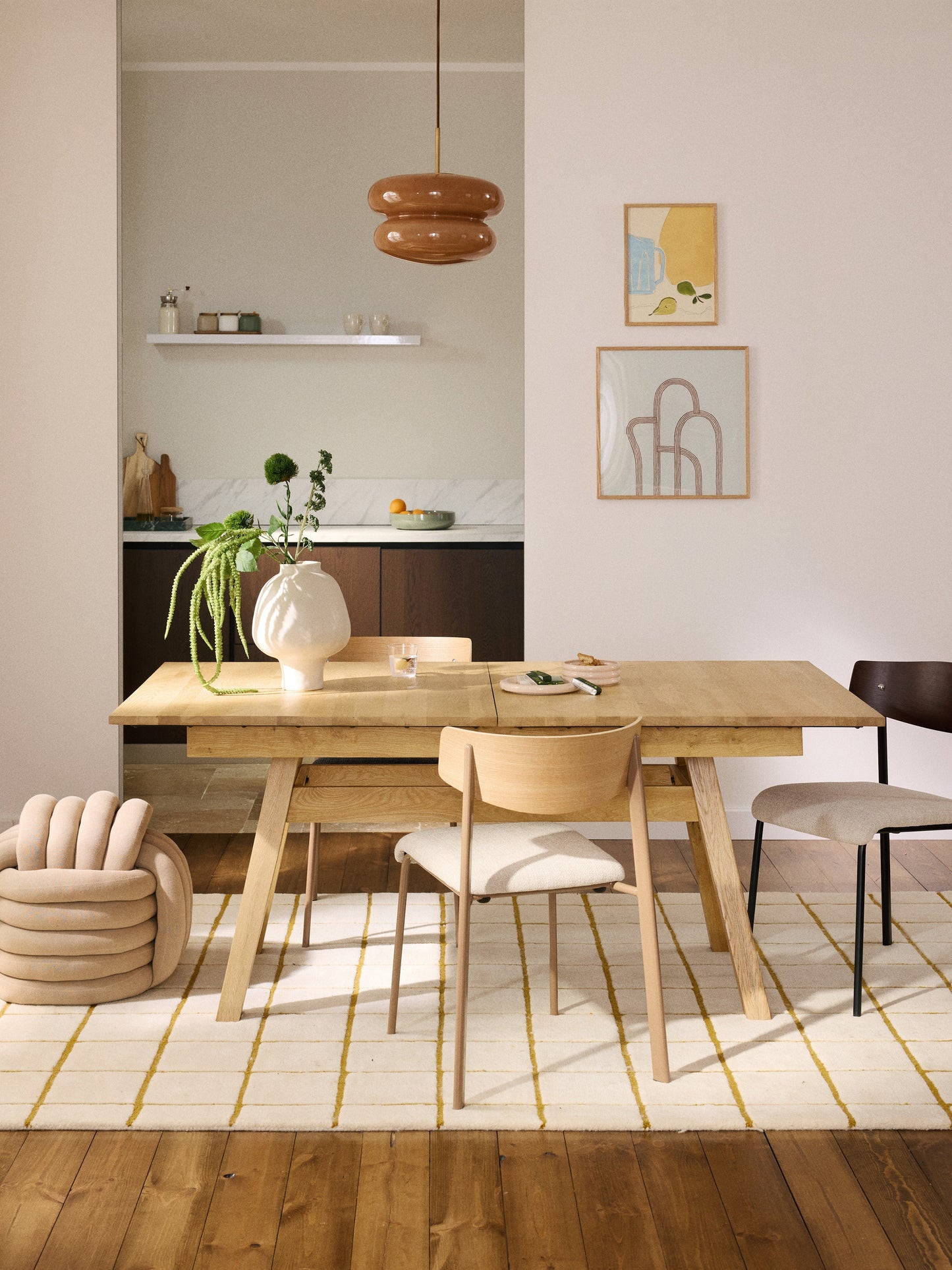 Ethvin Extendable Dining Table, 180 - 220 x 100 cm