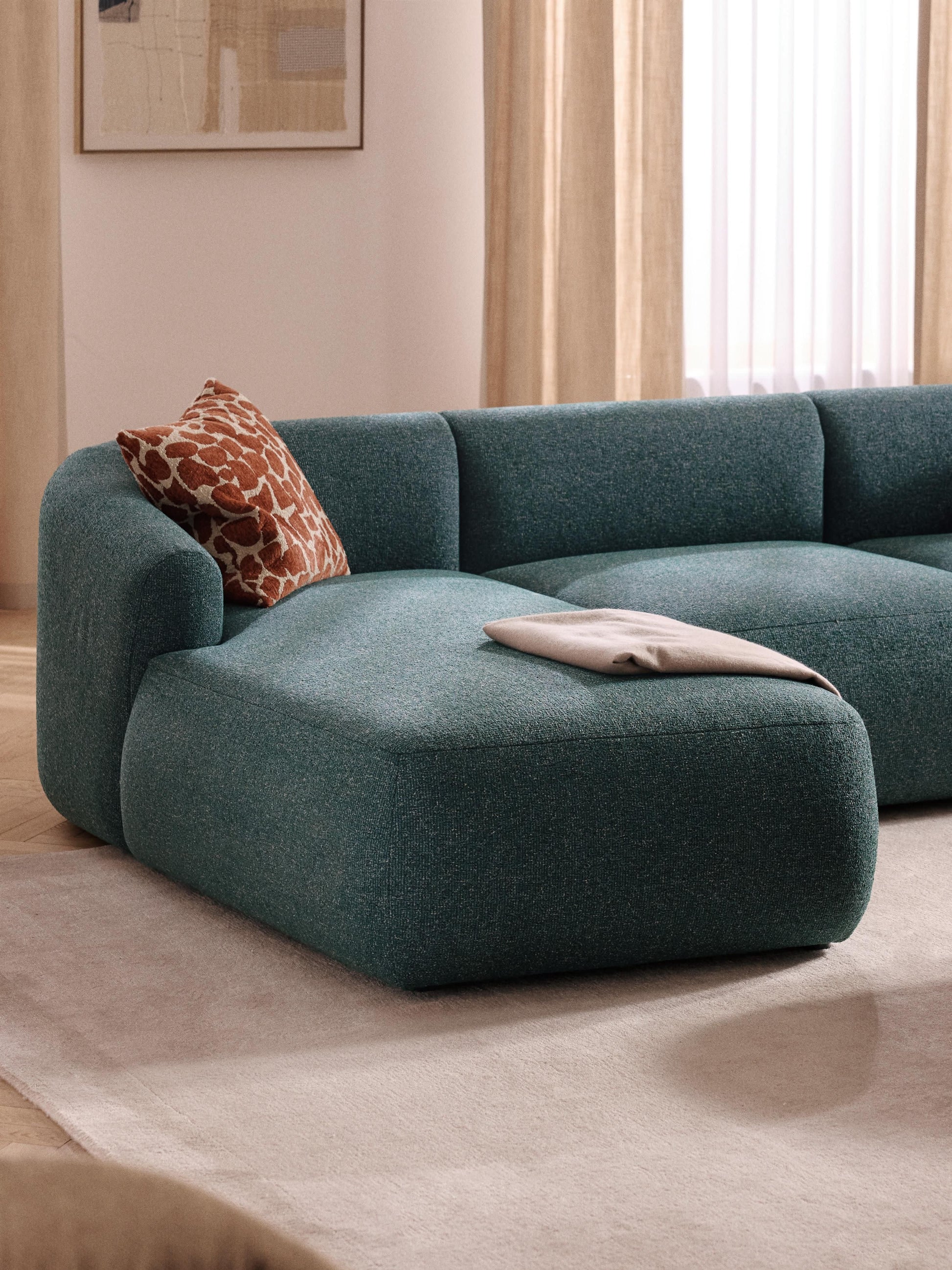 Fenrisa Chaise Corner Module in Bouclé