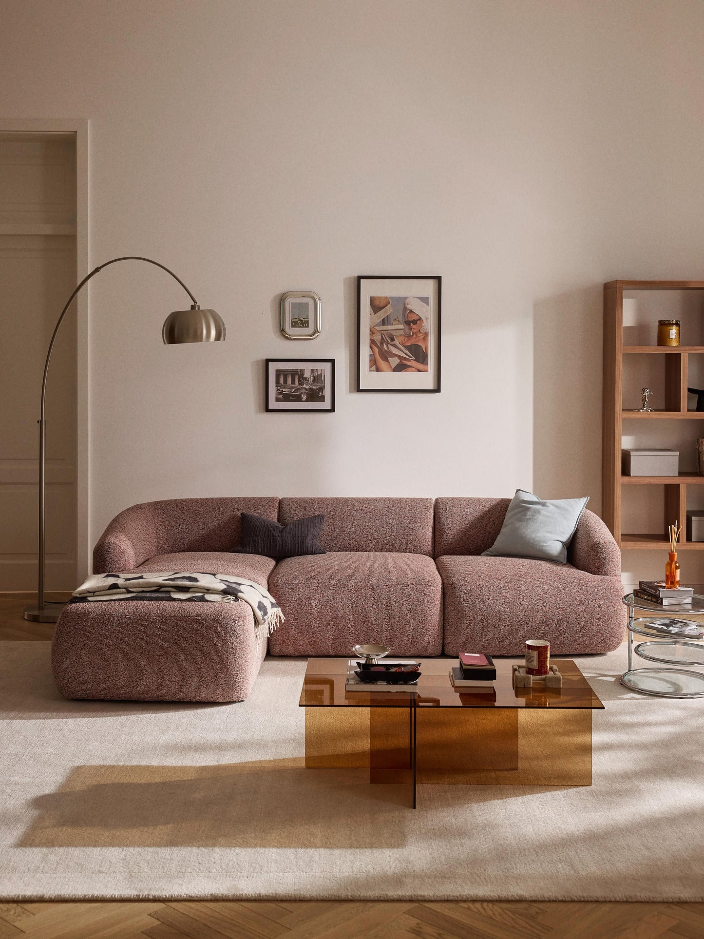 Fenrisa Modular Corner Sofa (3-Seater) in Bouclé