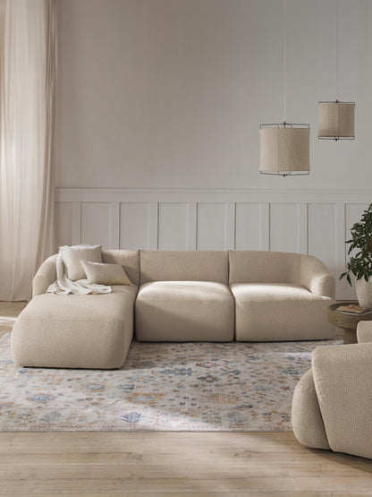 Fenrisa Modular Corner Sofa (3-Seater) in Bouclé