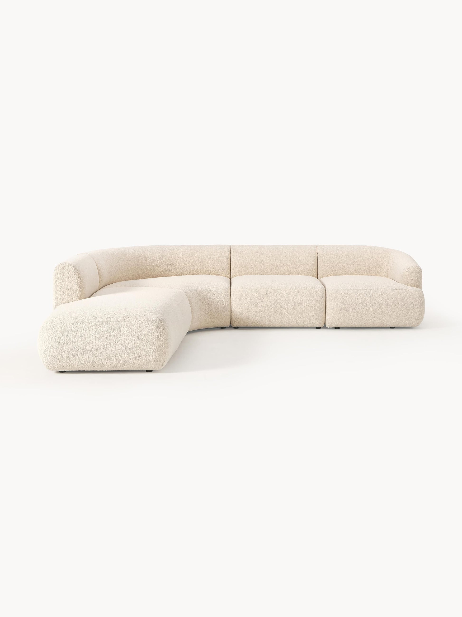 Fenrisa Modular Corner Sofa (4-Seater) in Bouclé