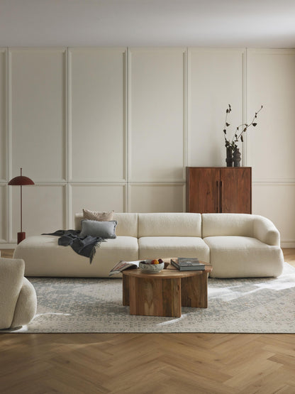 Fenrisa Modular Ottoman in Teddy (3-Seater)