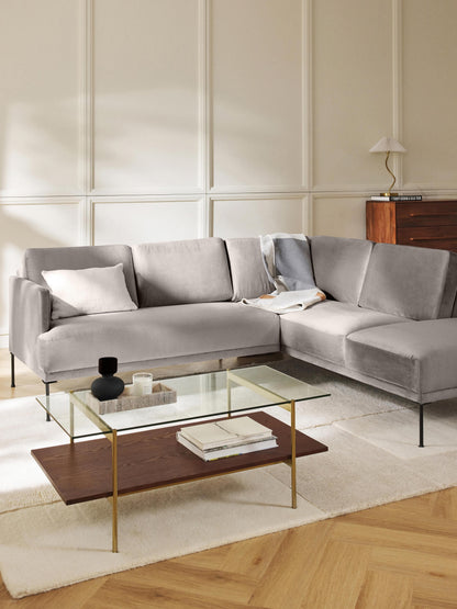 Fluvia Corner Sofa in Velvet