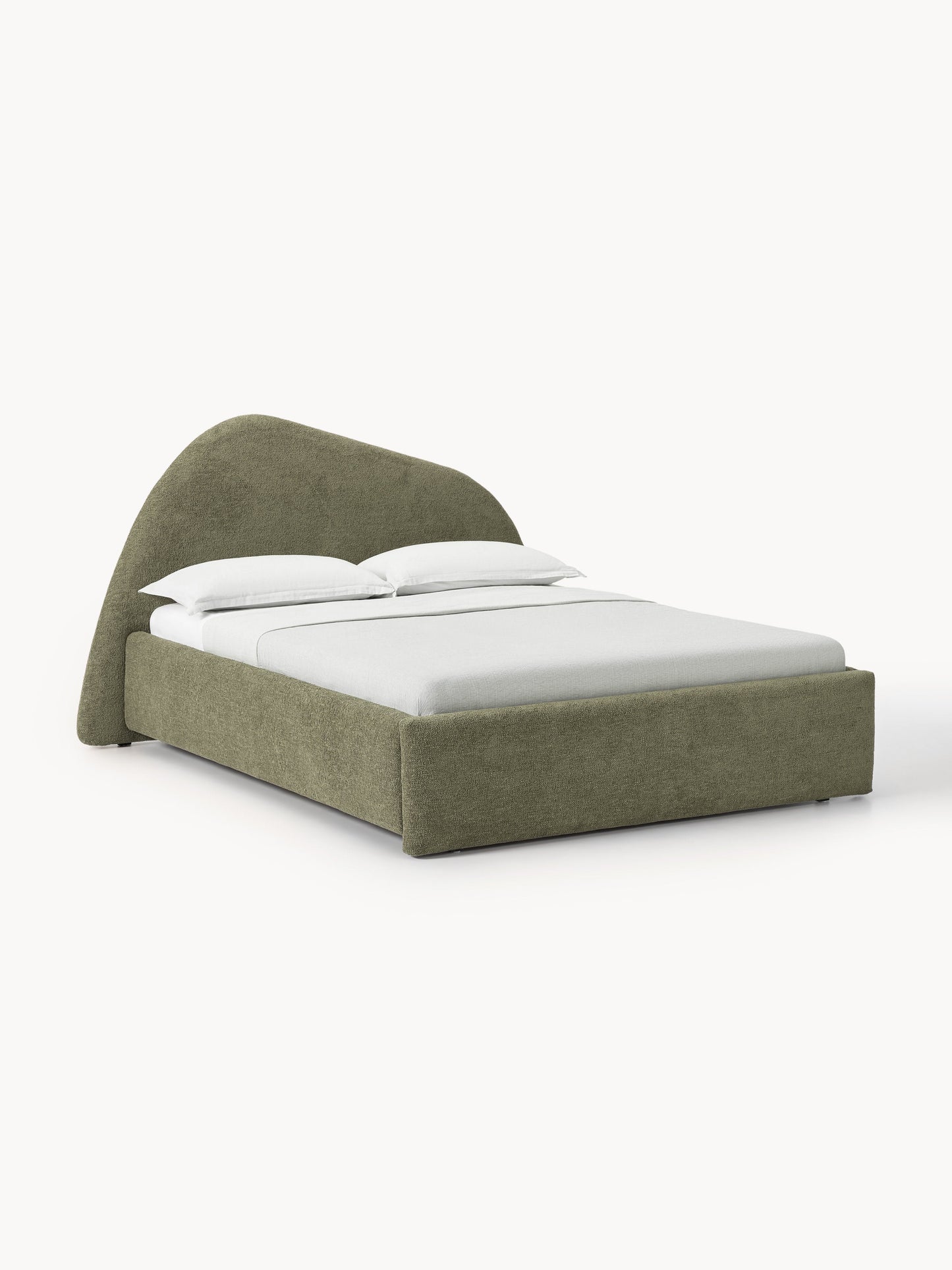Garwell Upholstered Bed in Bouclé