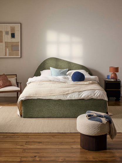Garwell Upholstered Bed in Bouclé