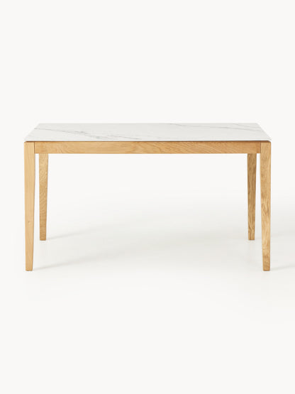 Jackvern Dining Table, Marble-Look Tabletop, in Various Sizes