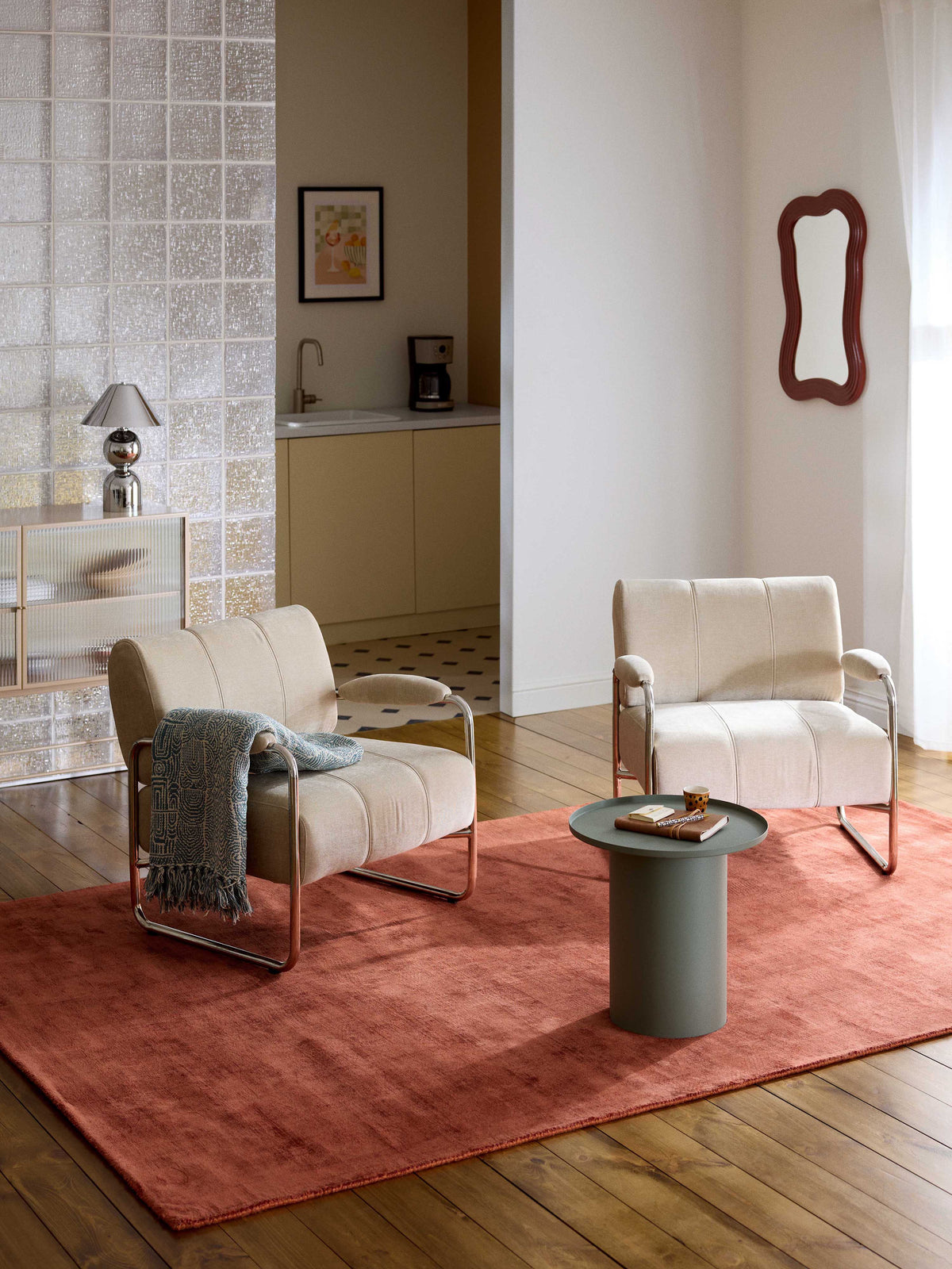 Jarinta Viscose Rug, Hand-Woven