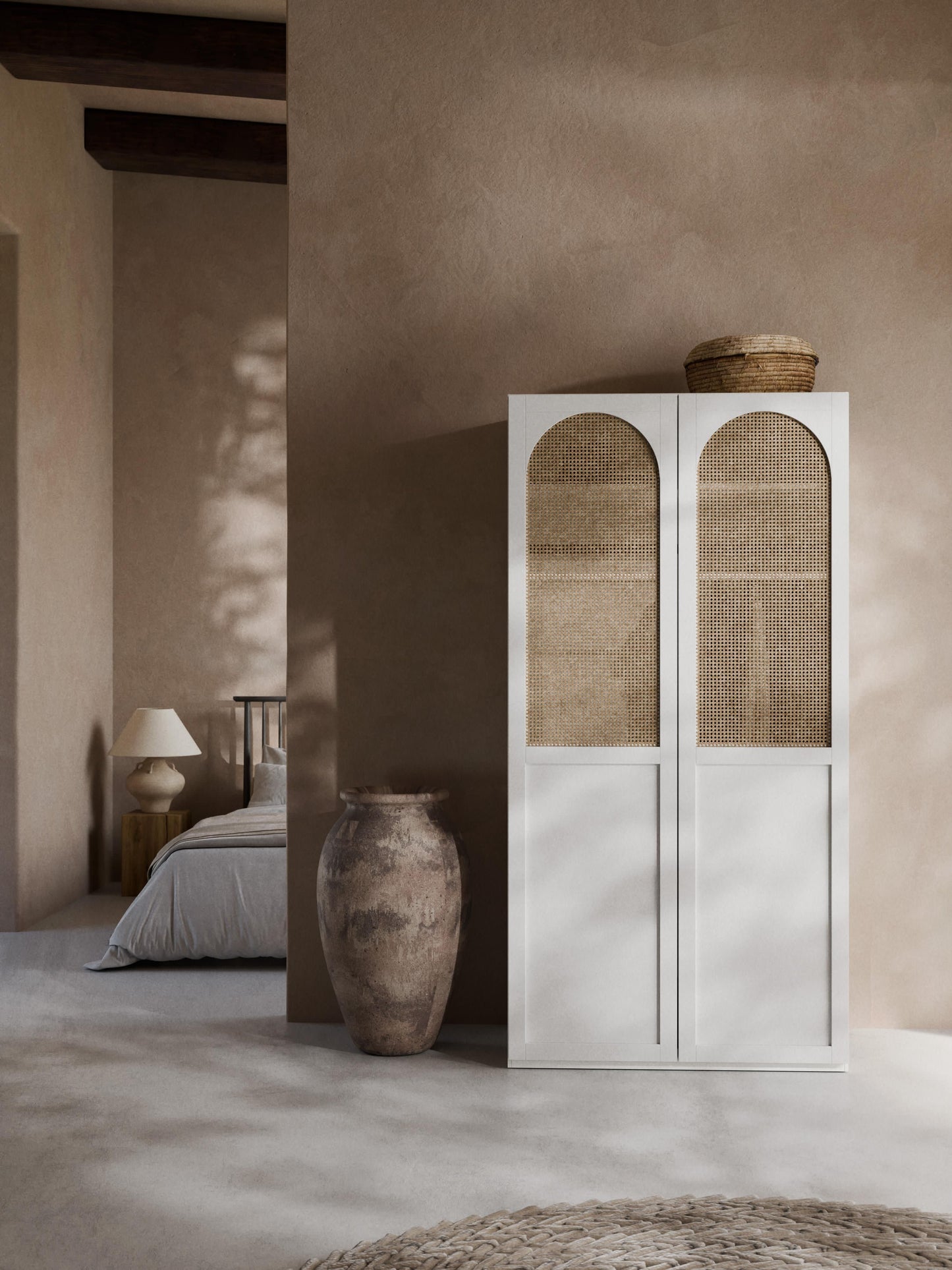 Jenduna Modular Hinged-Door Wardrobe, 100 cm Wide, in Various Sizes