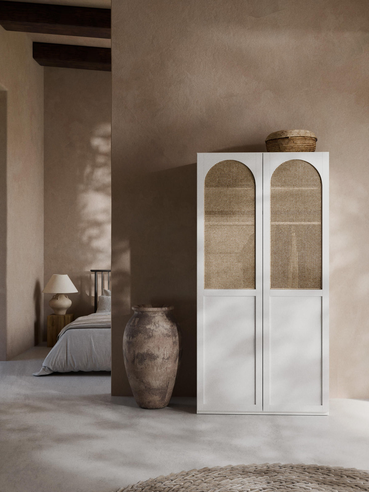Jenduna Modular Hinged-Door Wardrobe, 100 cm Wide, in Various Sizes