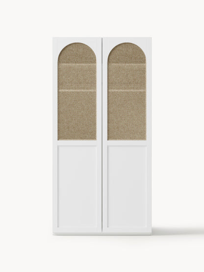 Jenduna Modular Hinged-Door Wardrobe, 100 cm Wide, in Various Sizes