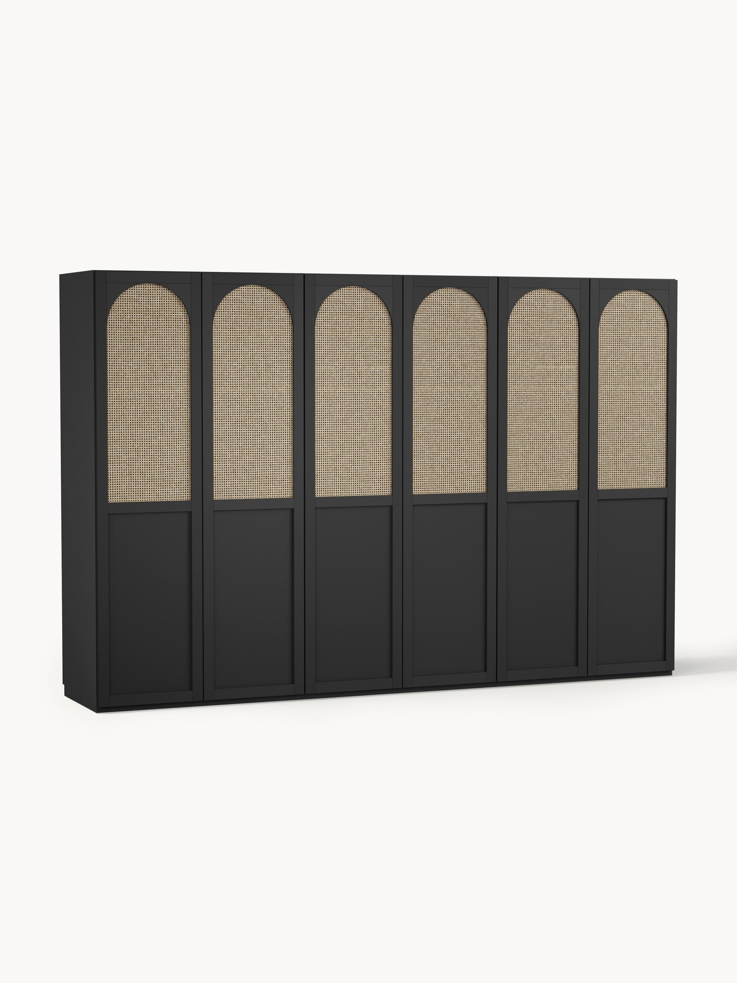 Jenduna Modular Hinged-Door Wardrobe, 300 cm Wide, in Various Sizes