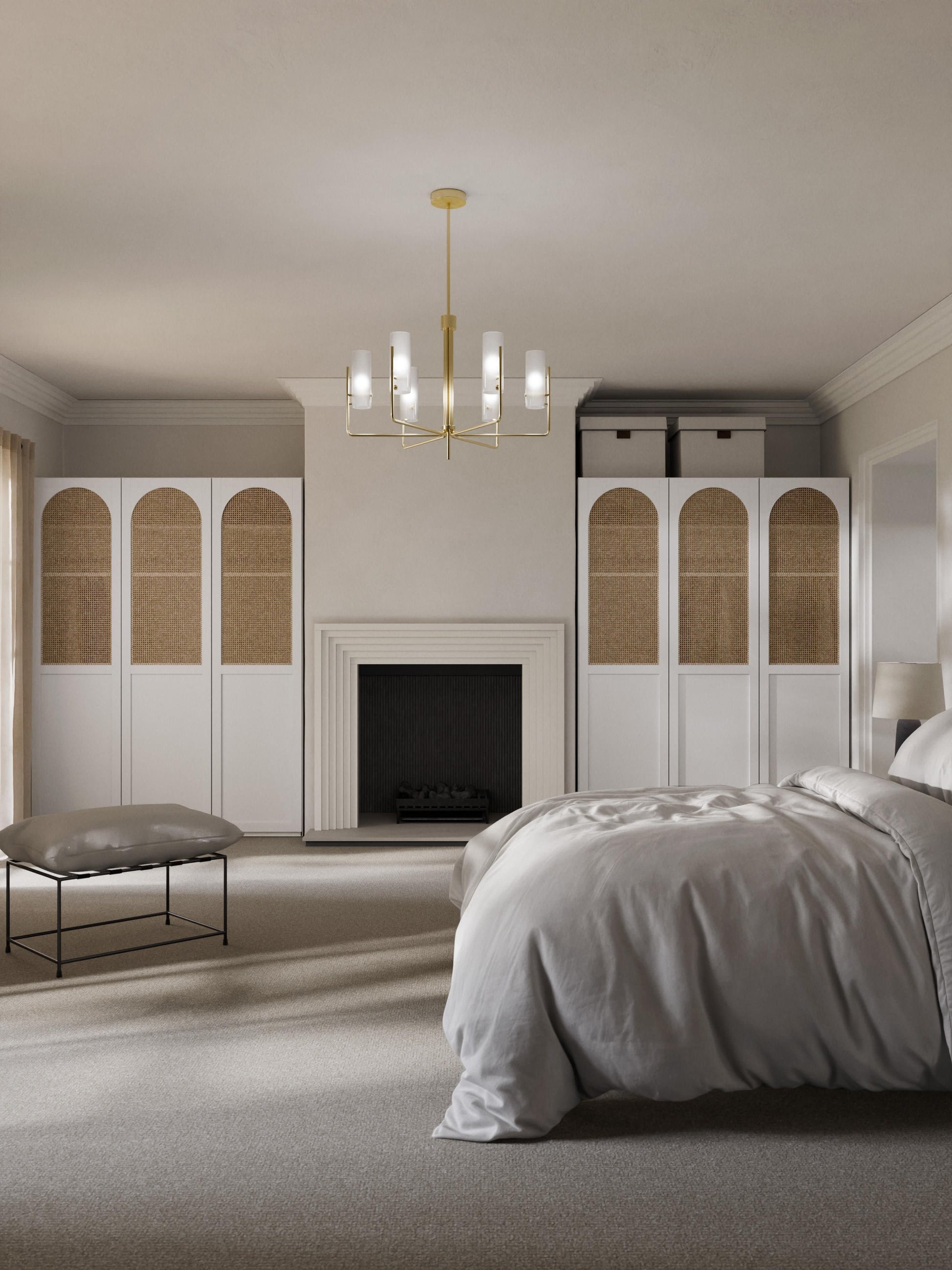 Jenduna Modular Hinged-Door Wardrobe, 50 cm Wide, in Various Sizes