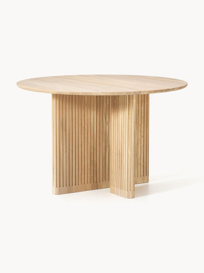 Jolalba Round Oak Dining Table, Ø 120 cm
