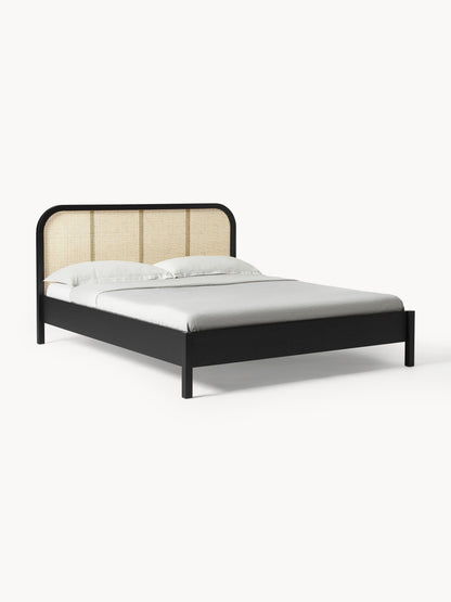 Jonseld Wooden Bed with Vienna Cane Headboard