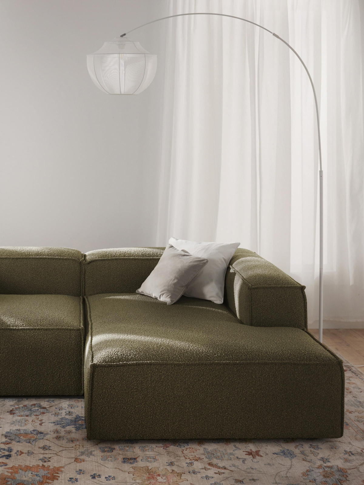 Lenoble Bouclé Ottoman Corner Module