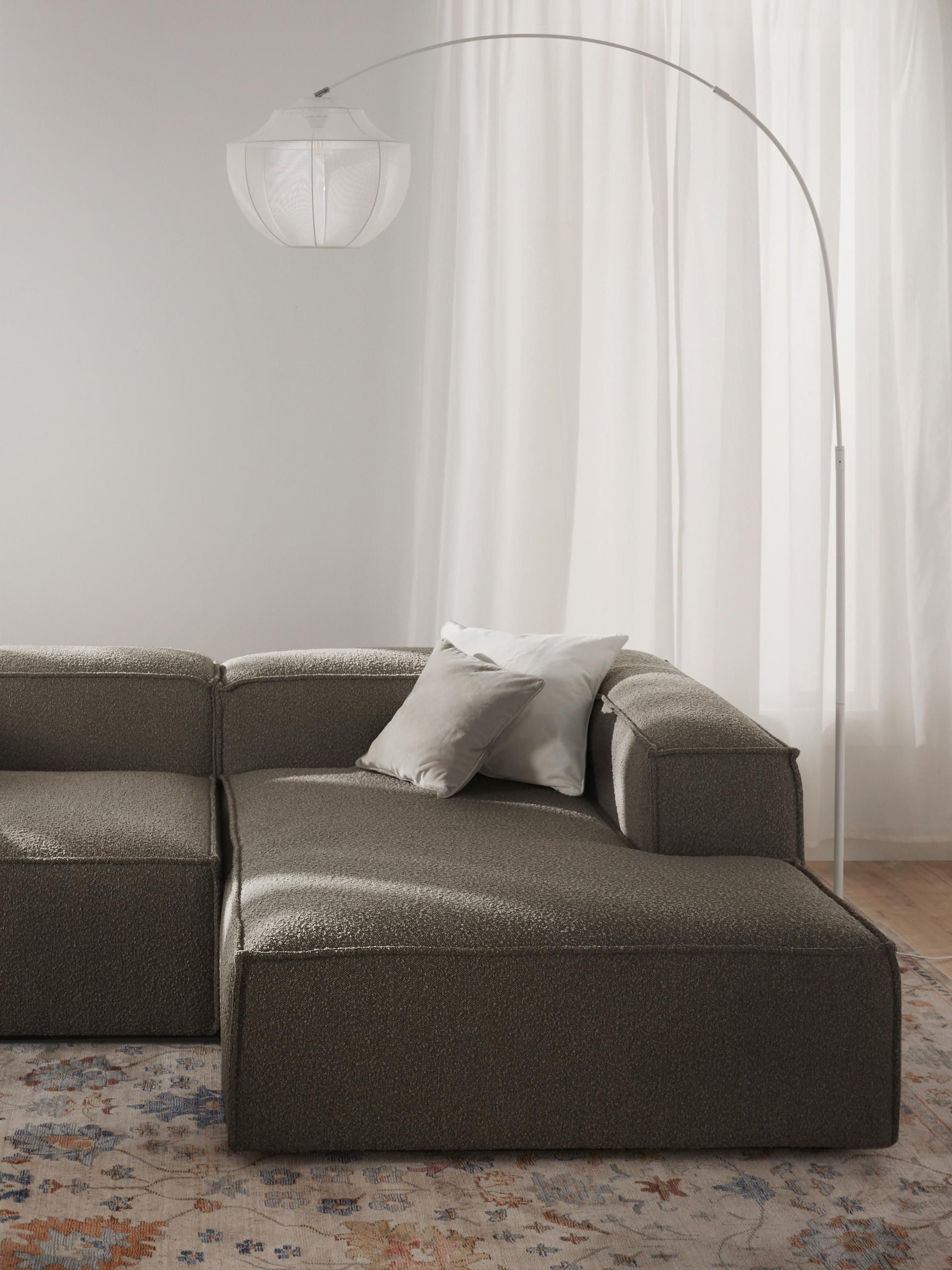Lenoble Bouclé Ottoman Corner Module
