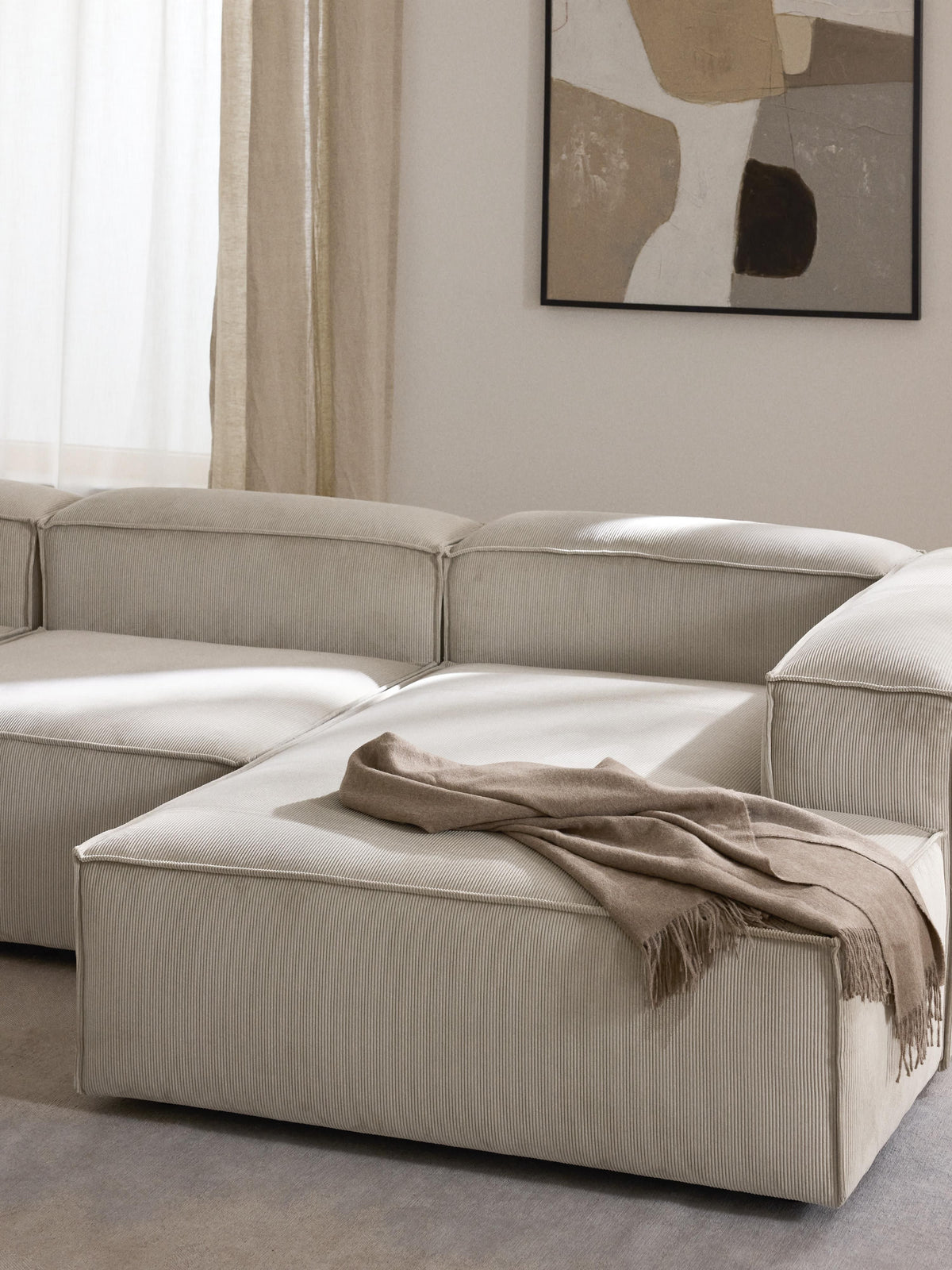 Lenoble Corduroy Ottoman Corner Module