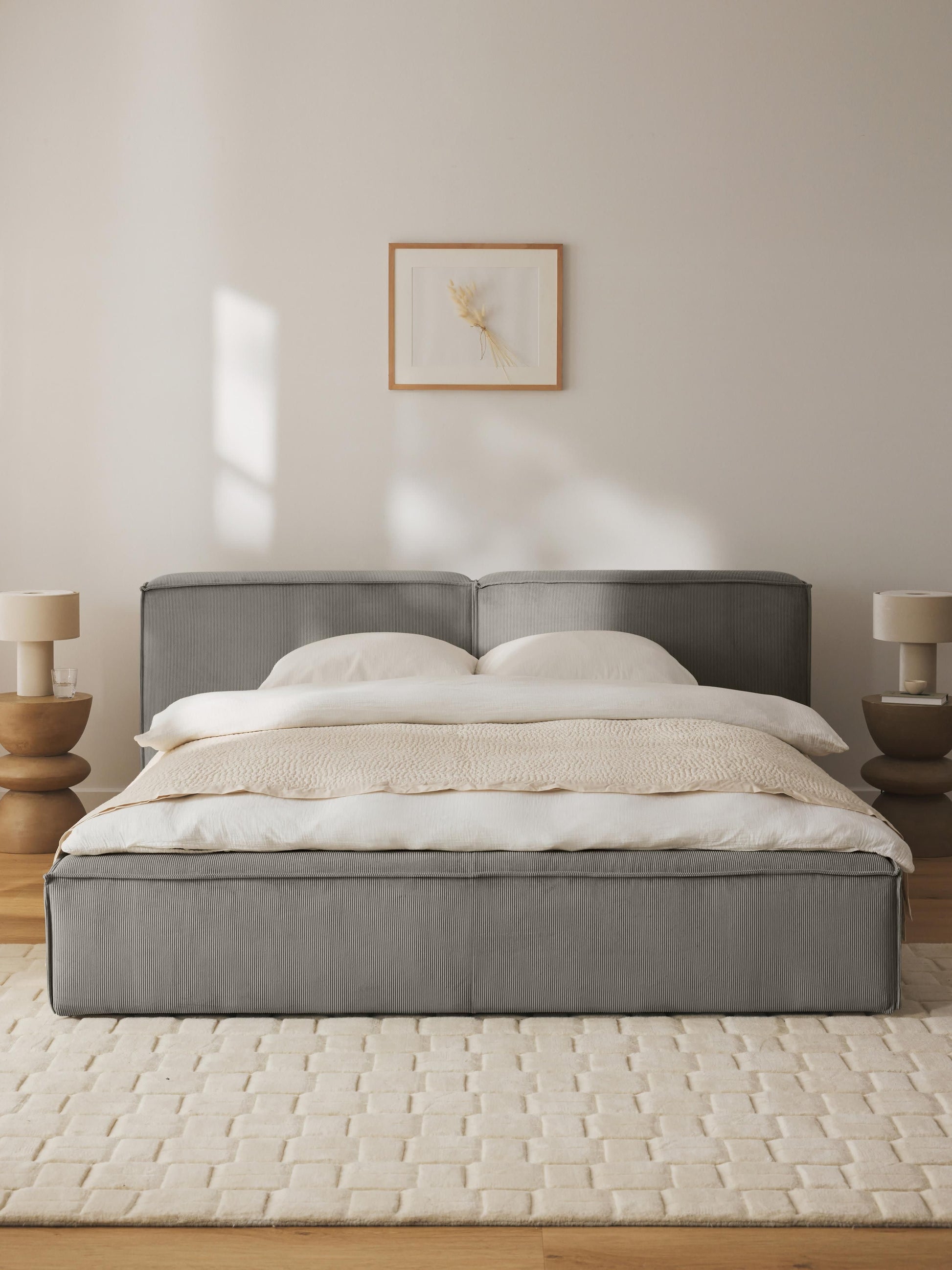 Lenoble Corduroy Upholstered Bed