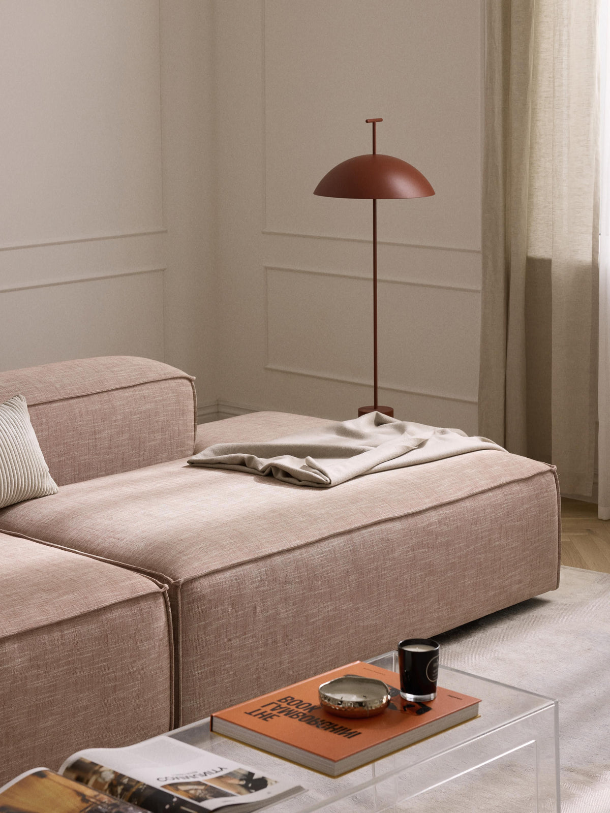 Lenoble Linen Blend Ottoman Module