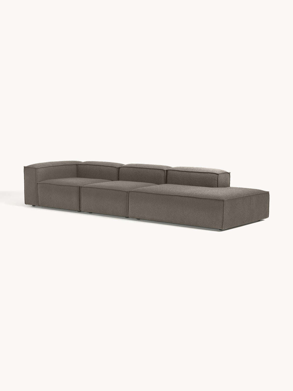 Lenoble Modular Bouclé Ottoman, XL