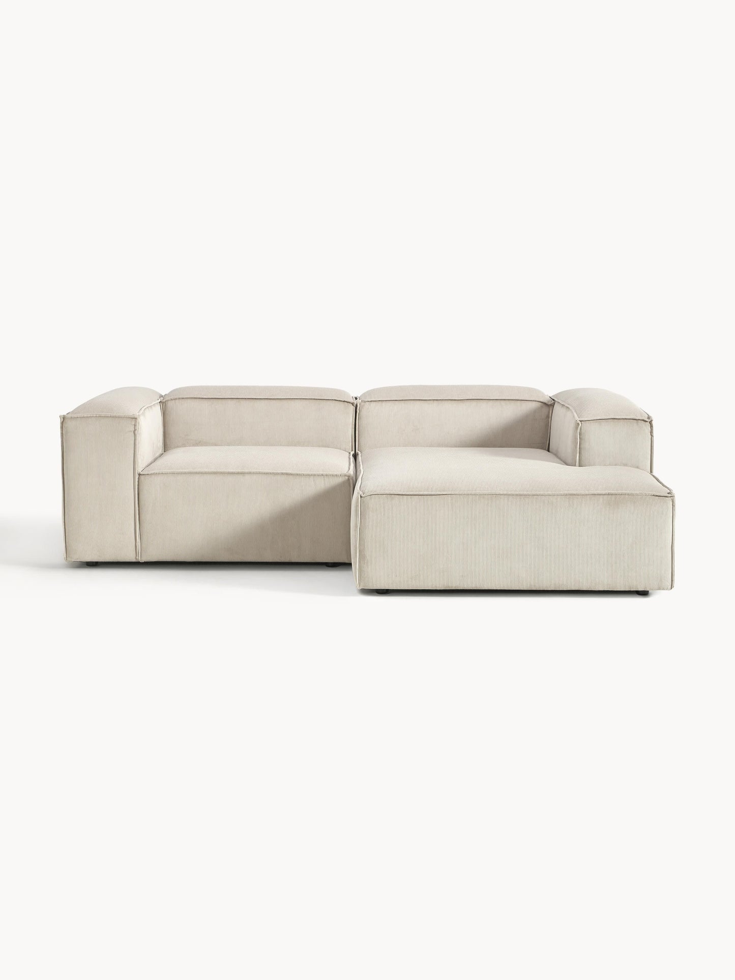 Lenoble Modular Corduroy Corner Sofa (2-Seater)