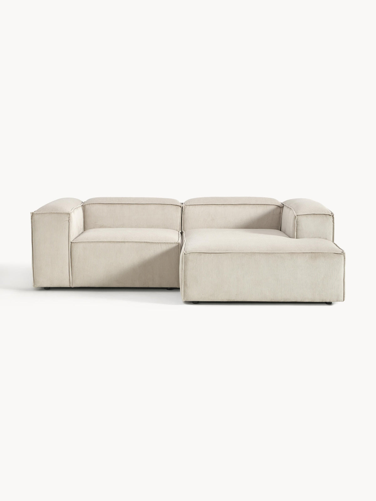 Lenoble Modular Corduroy Corner Sofa (2-Seater)