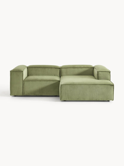 Lenoble Modular Corduroy Corner Sofa (2-Seater)