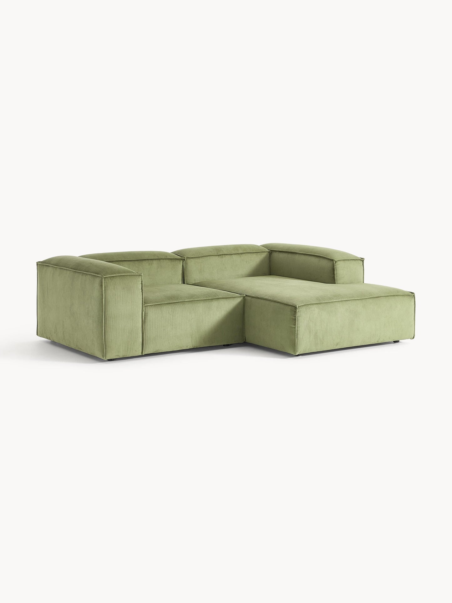 Lenoble Modular Corduroy Corner Sofa (2-Seater)