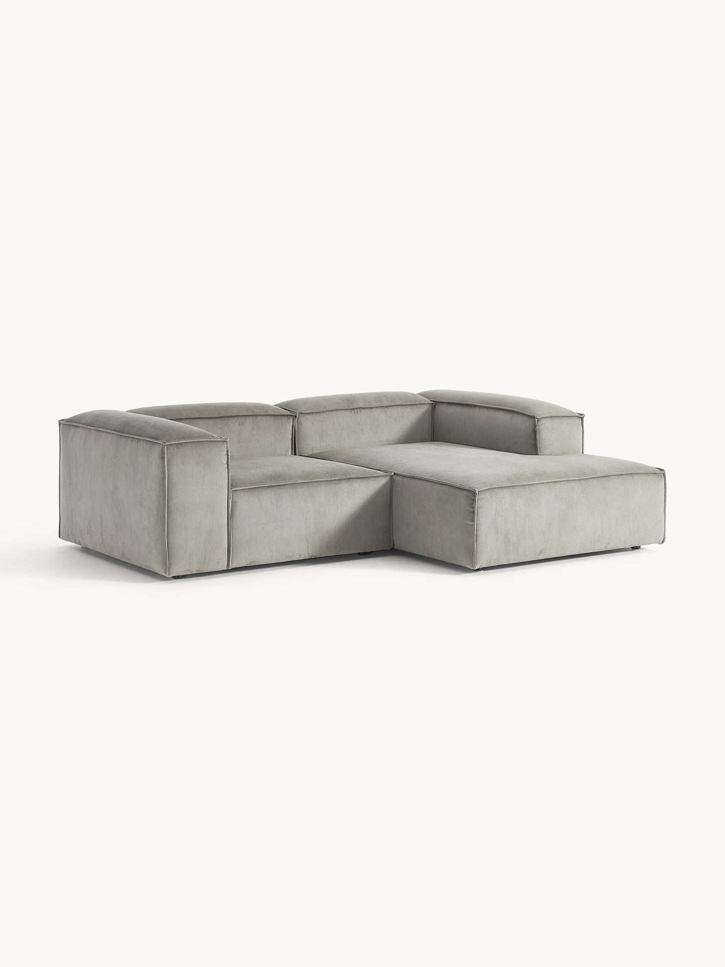 Lenoble Modular Corduroy Corner Sofa (2-Seater)