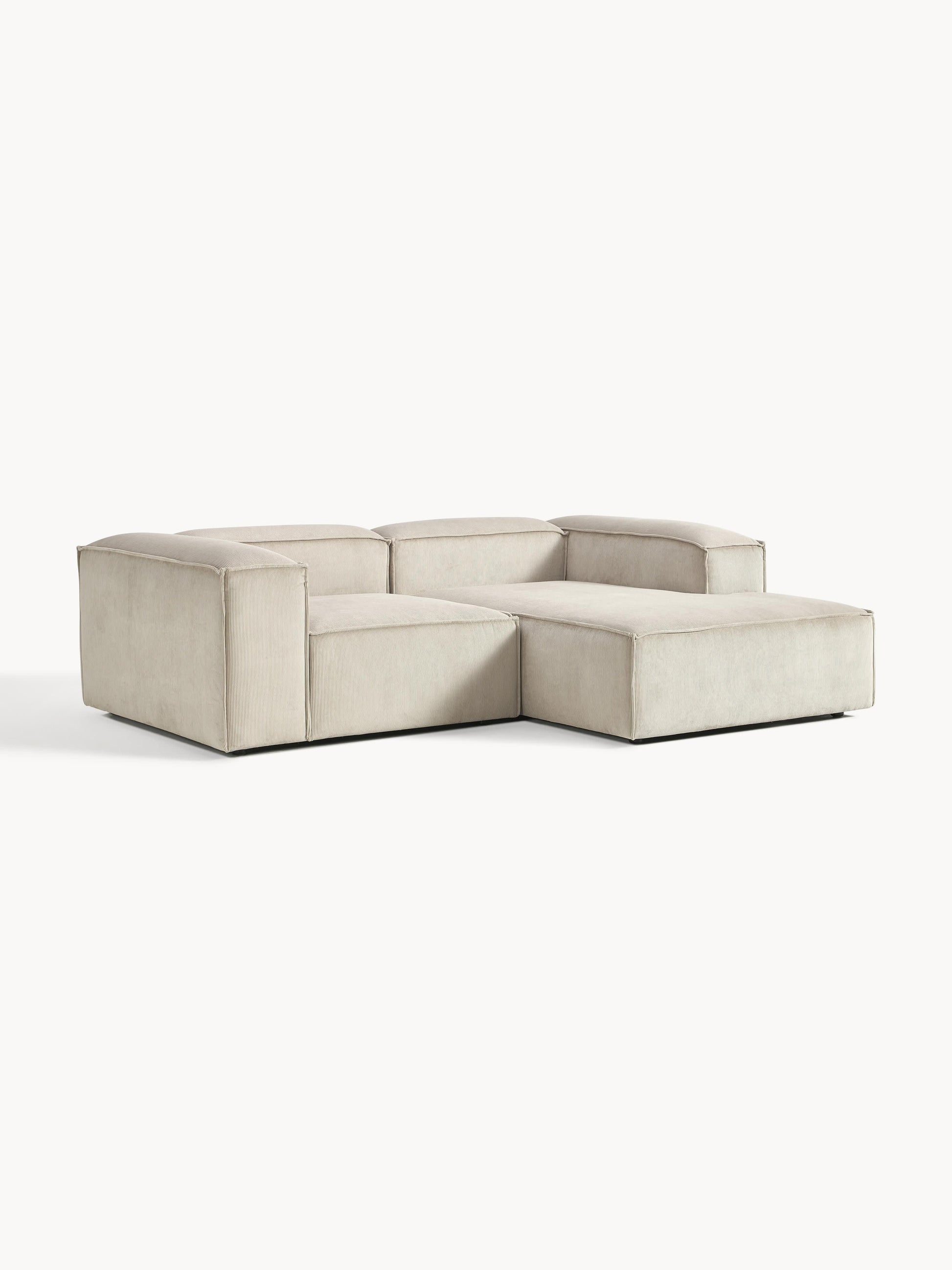 Lenoble Modular Corduroy Corner Sofa (2-Seater)